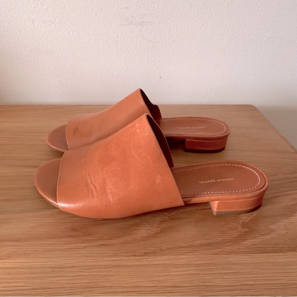 Mansur Gavriel Leather Slides
